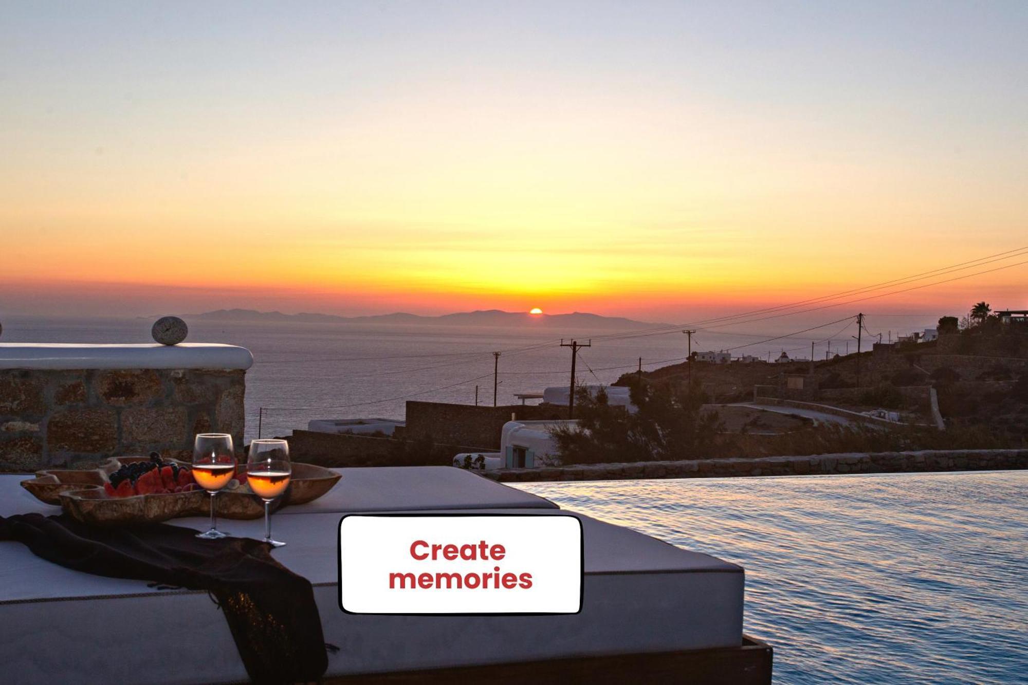Villa Panamera Mykonos, Private Heaven, Supreme View! Fanari  Exteriér fotografie