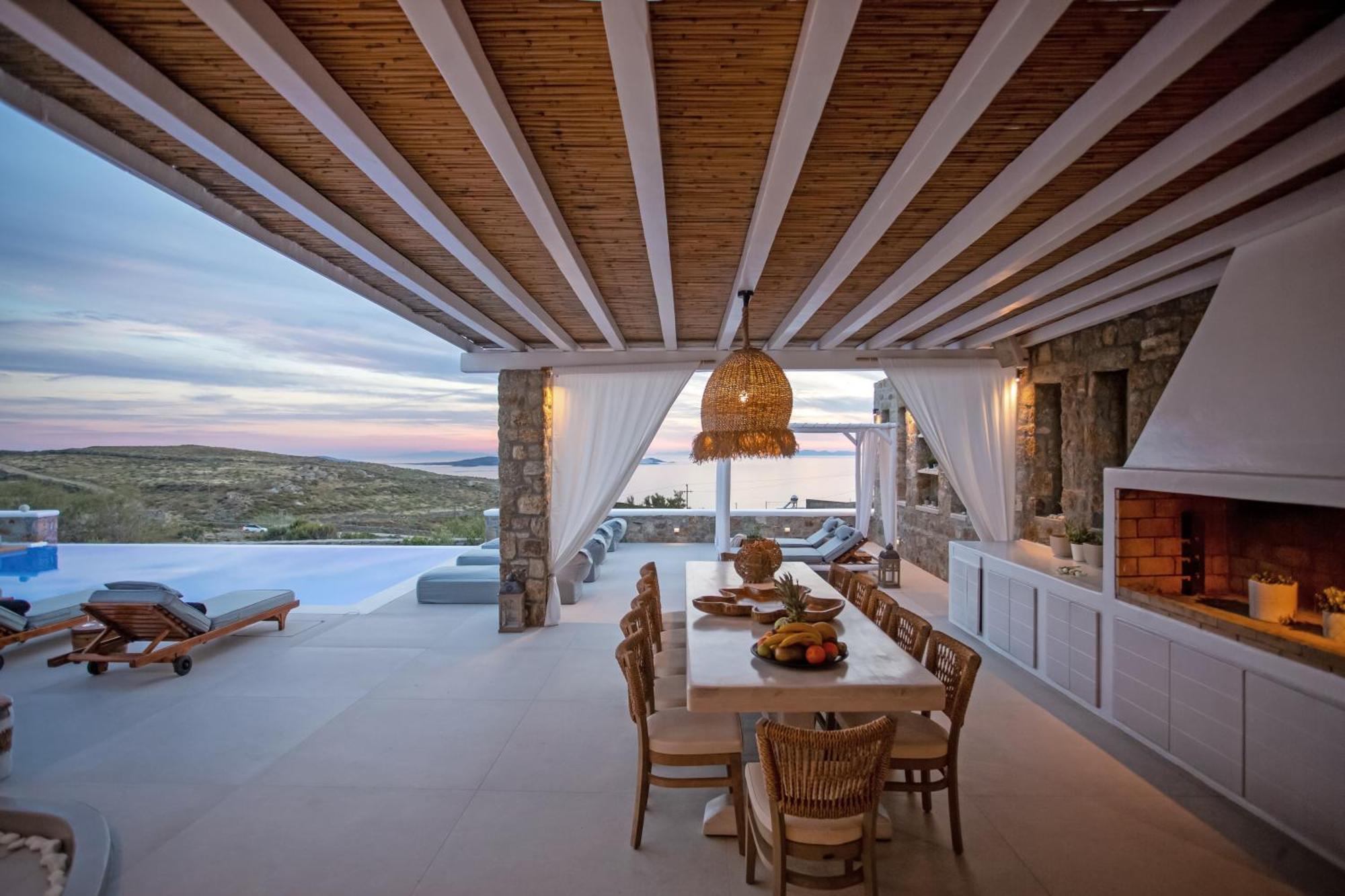Villa Panamera Mykonos, Private Heaven, Supreme View! Fanari  Exteriér fotografie