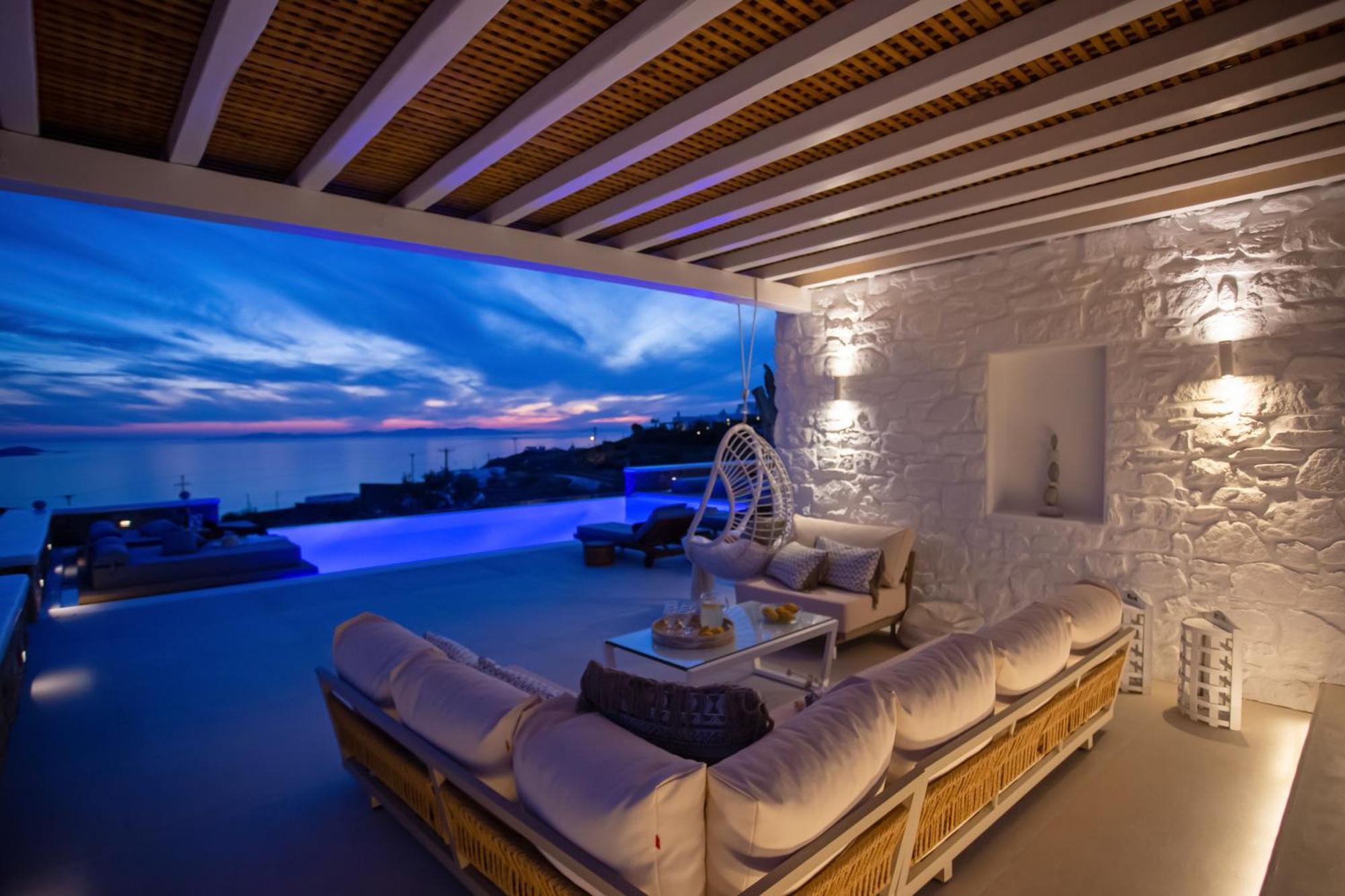Villa Panamera Mykonos, Private Heaven, Supreme View! Fanari  Exteriér fotografie
